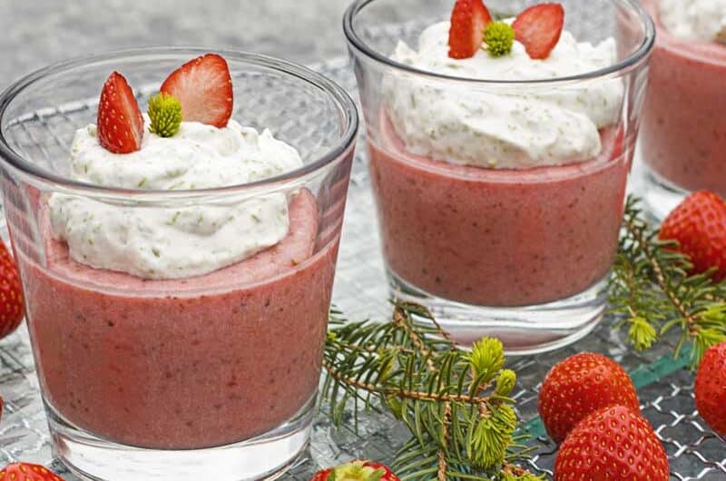 Erdbeermousse