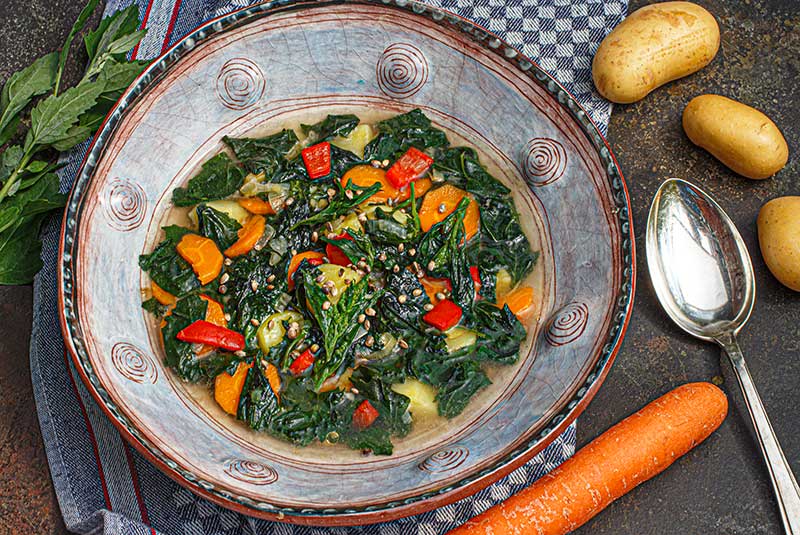 Meldesuppe Kartoffeln Karotten