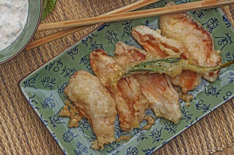 Schwefelporling-in-Tempura