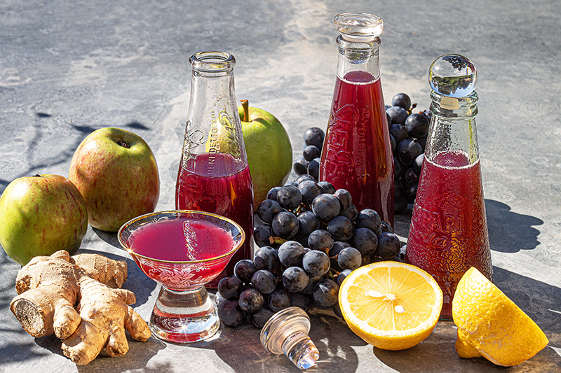 Ingwershot-Traubensaft