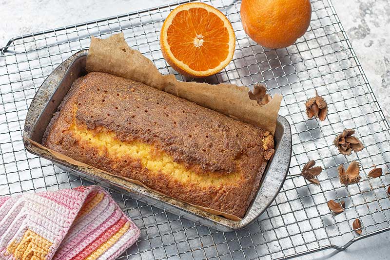 Orangenruehrkuchen Loecher