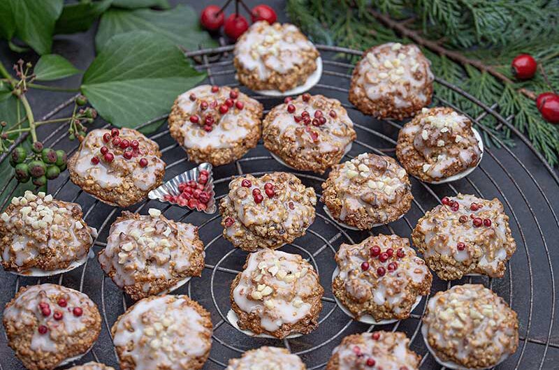 Elisenlebkuchen mit Quittenbrot