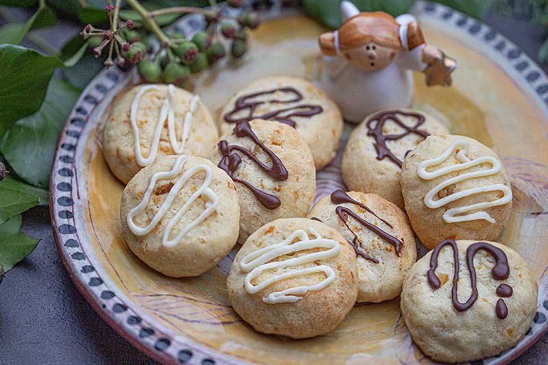 Orangenplaetzchen Schoko