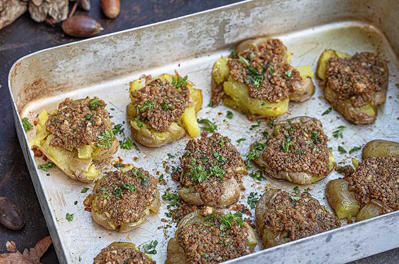 Ofenkartoffeln mit Eichelpesto