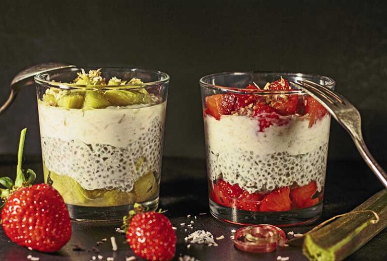 Chia-Erdbeere-Rhabarber