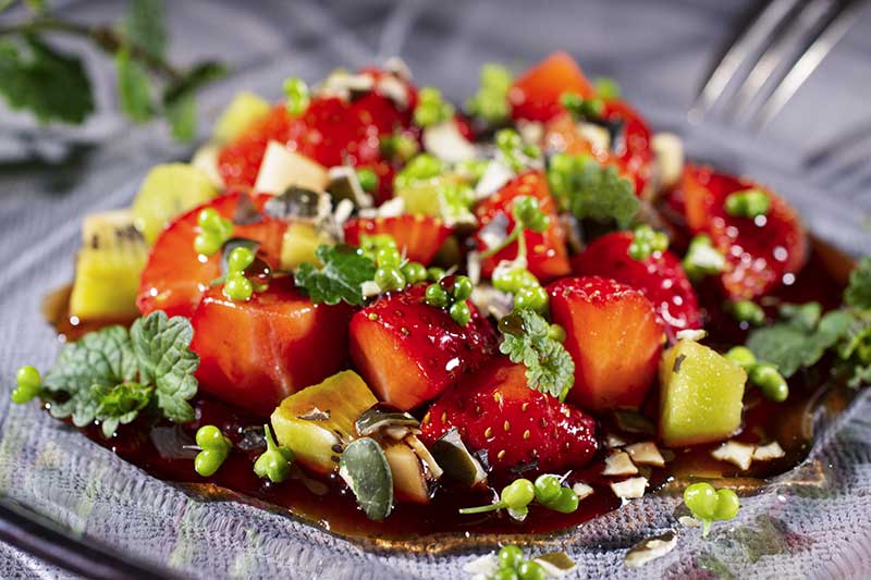 Erdbeer Kiwi Salat
