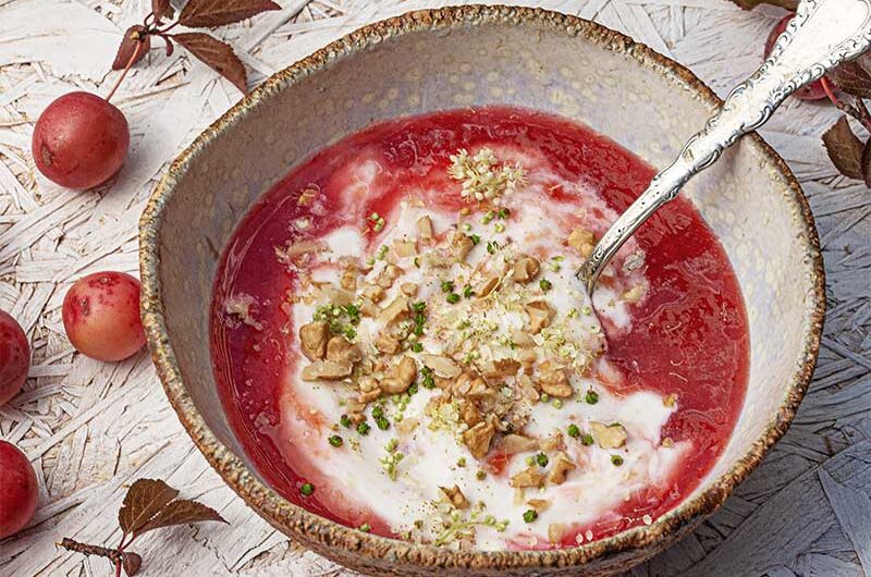 Joghurt-Kirschpflaumenmus
