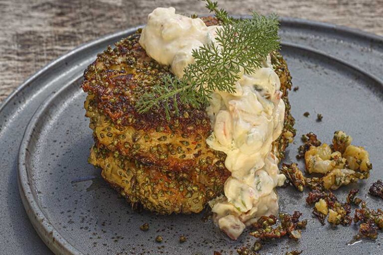 Kartoffelbratling-Breitwegerichpanade