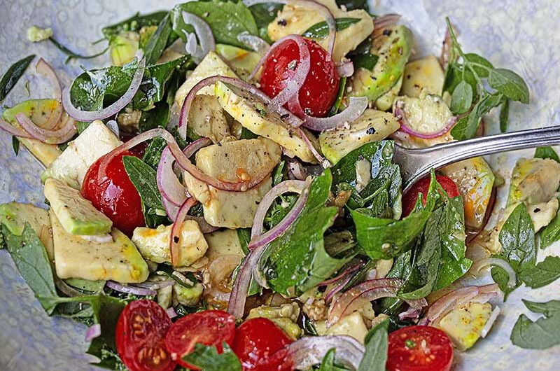 Ackermeldesalat-Avocado-makro