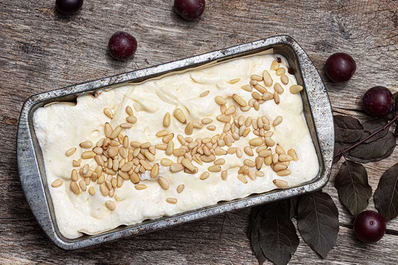 Frischkaesekuchen Teig Form