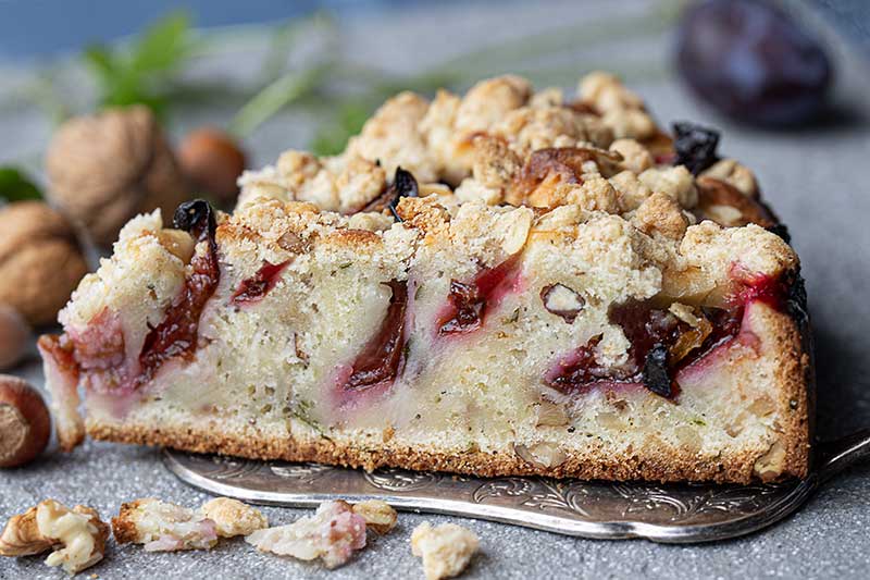 Rührkuchen-Zwetschgen-Stück
