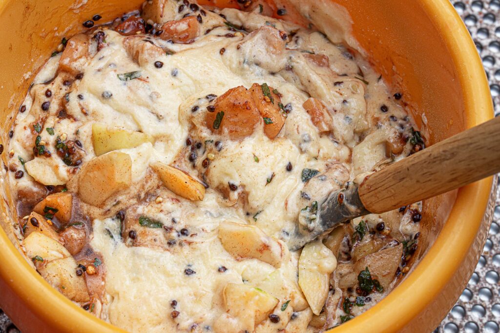 Birnen Quittenkuchen Teig