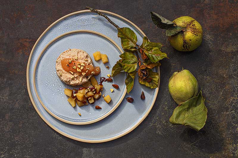 Quittenmousse Bucheckern