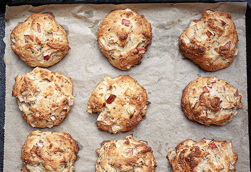 Apfelbaellchen gebacken