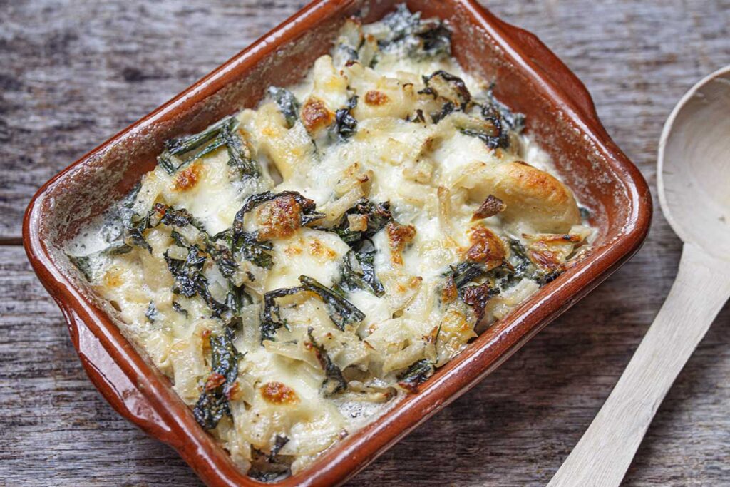 Gnocchi Kohldistel gratiniert