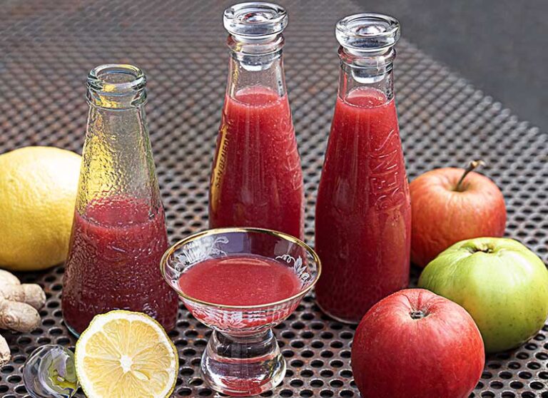 Ingwershot-mit-Kirschpflaumensirup