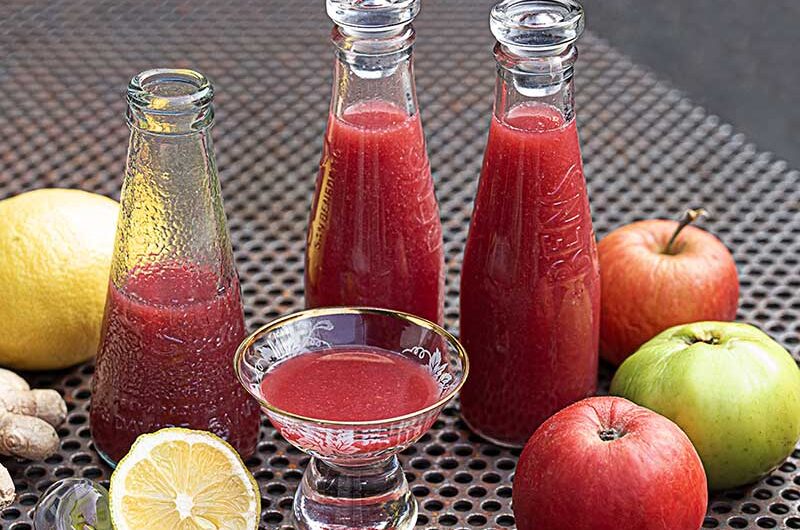 Ingwershot-mit-Kirschpflaumensirup