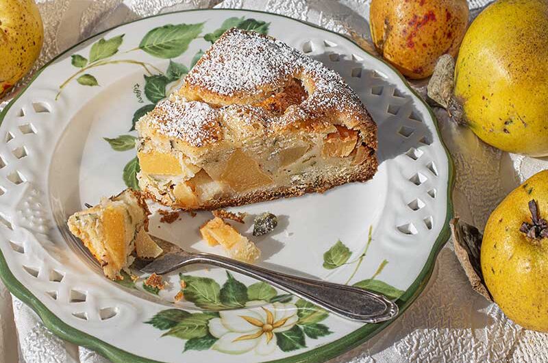 Quittenrührkuchen-versunken