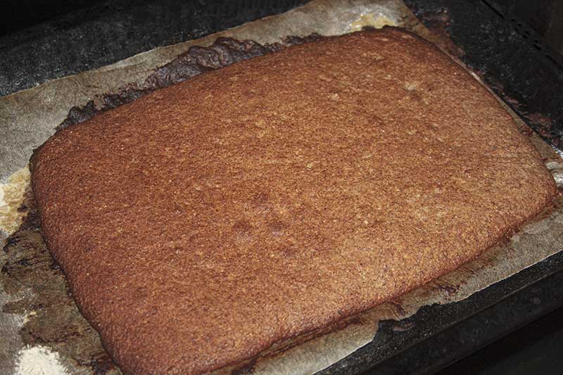 Walnussrauten Teig gebacken