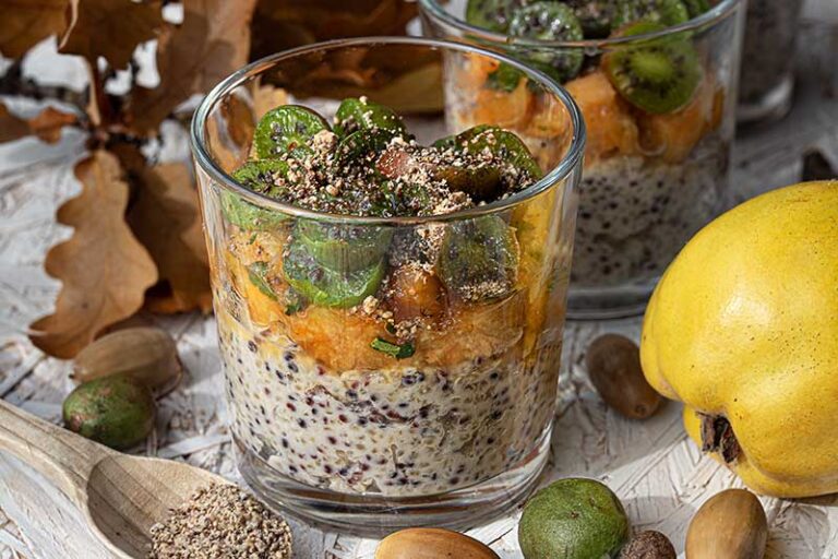 Quinoapudding-Quittenkompott