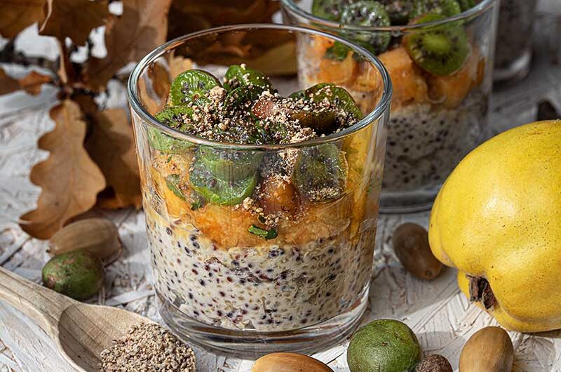 Quinoapudding-Quittenkompott