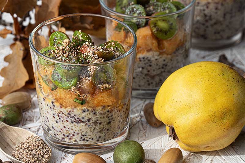 Quinoapudding-Quittenkompott