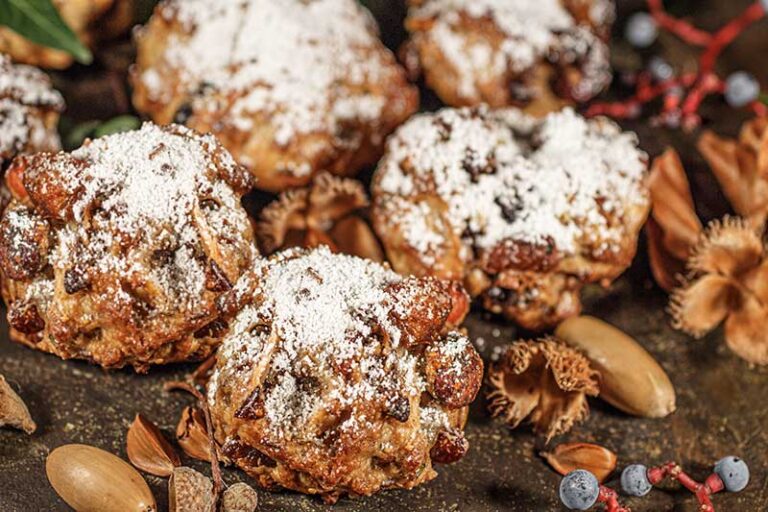 Stollenkekse-Efeu-Eicheln