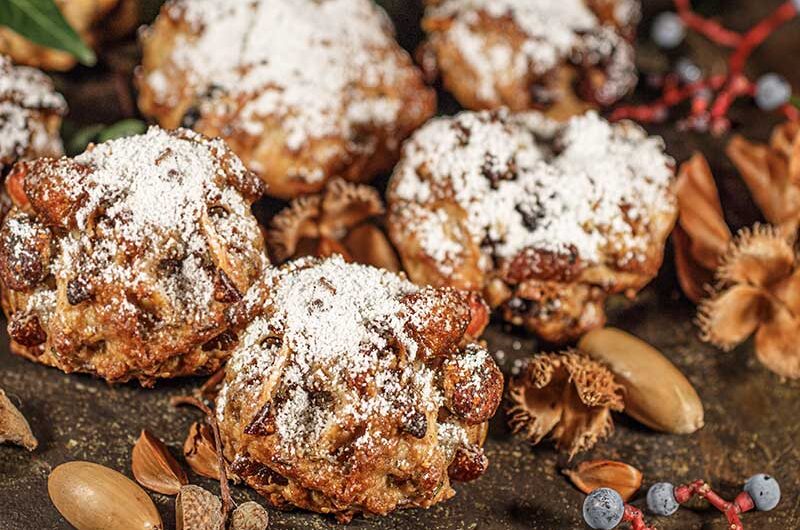 Stollenkekse-Efeu-Eicheln