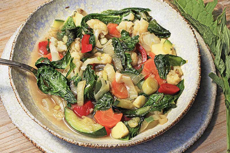 Gemuesesuppe Kohldistel