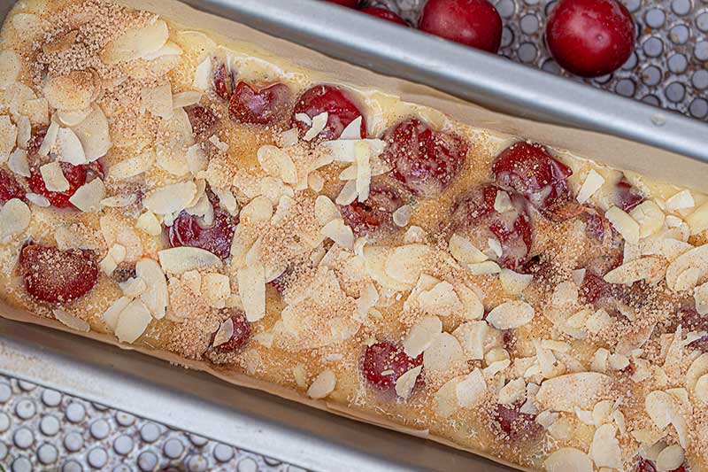 Kirschpflaumenrührkuchen-Zimtzucker