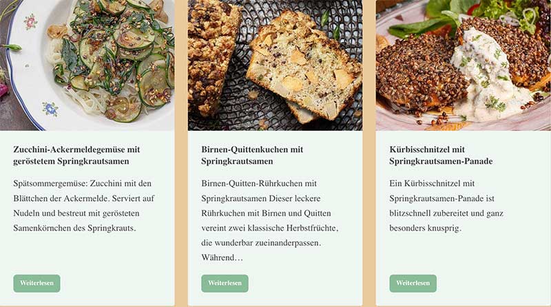 Springkrautrezepte