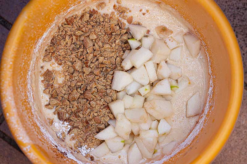 Rührkuchen-Eicheln-Birnen